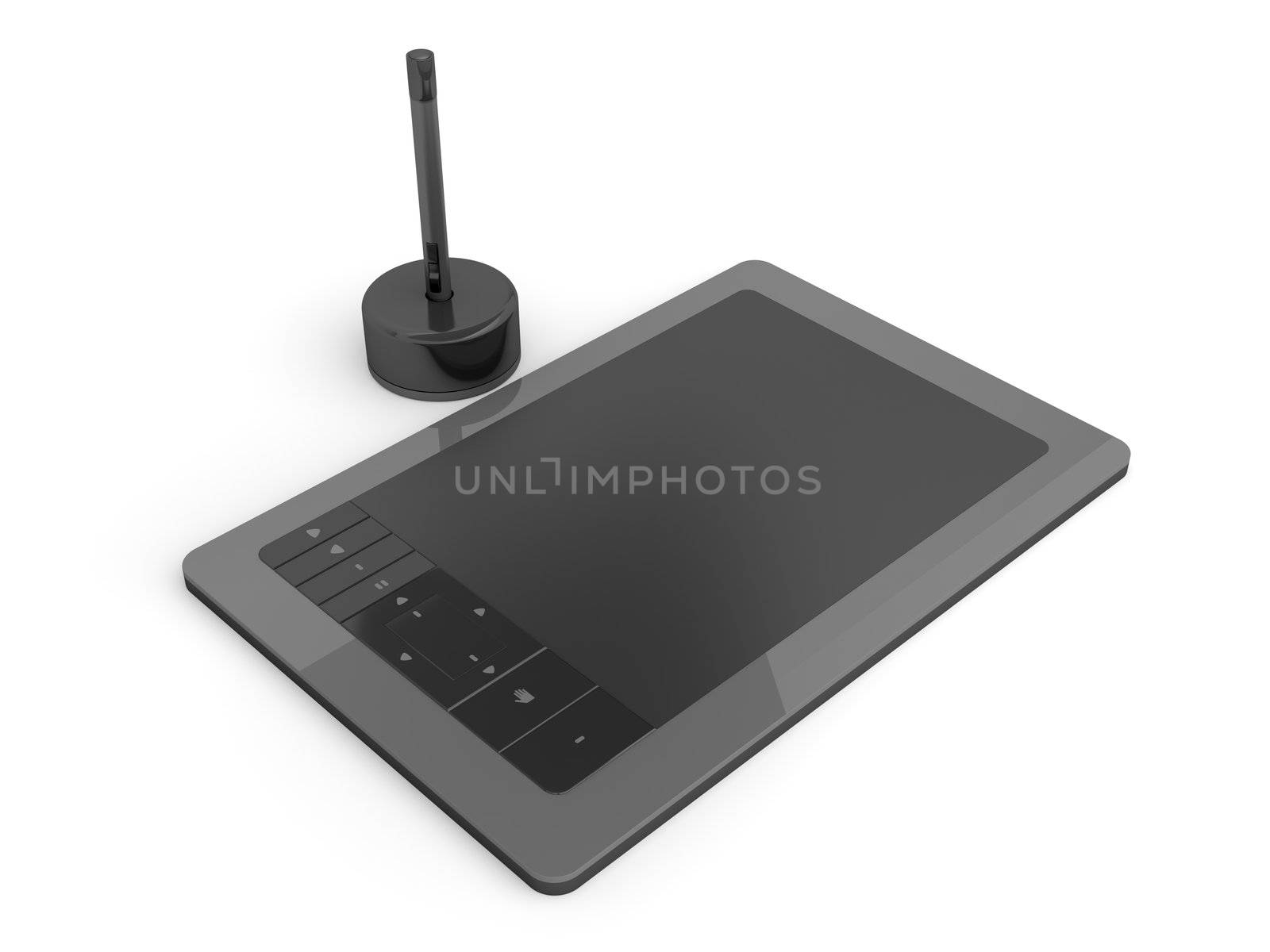 Graphic tablet with pen by magraphics