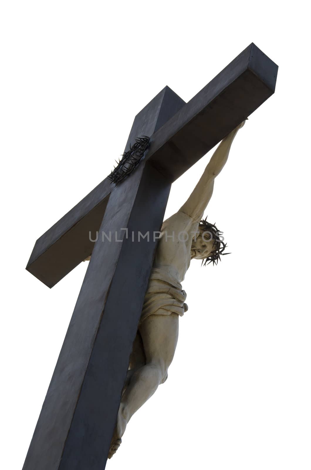 jesus cross isolated on a white background
