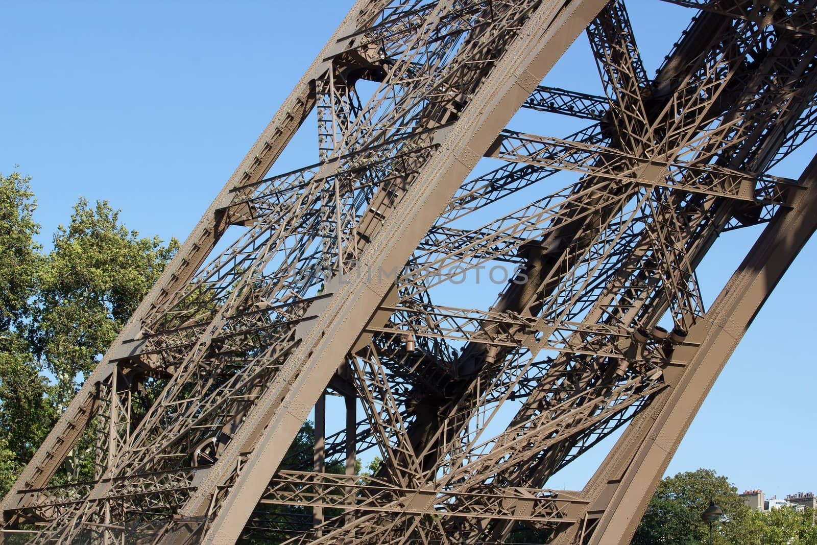 one of the pillars of the Eiffel Tower   Paris France by neko92vl