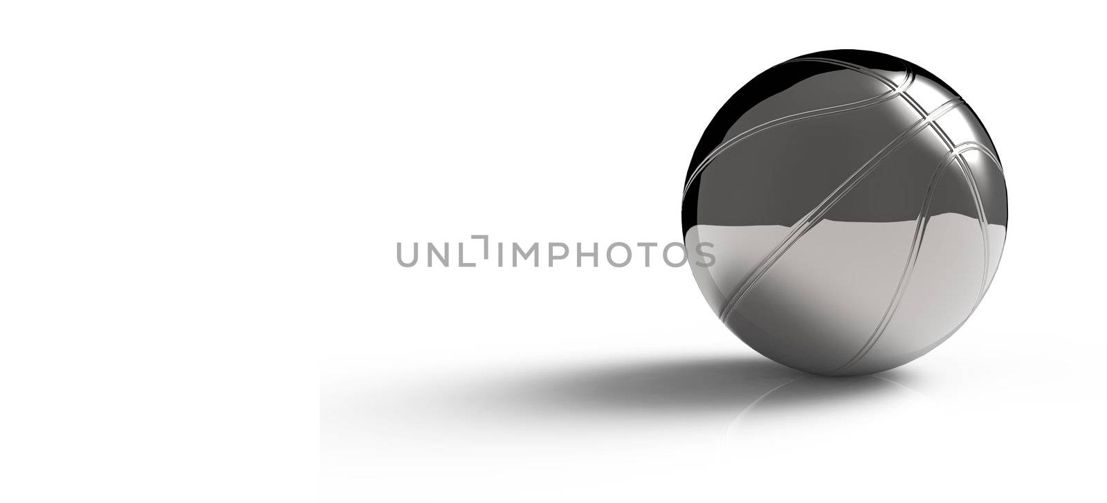 basketball ball on a white background by buchachon