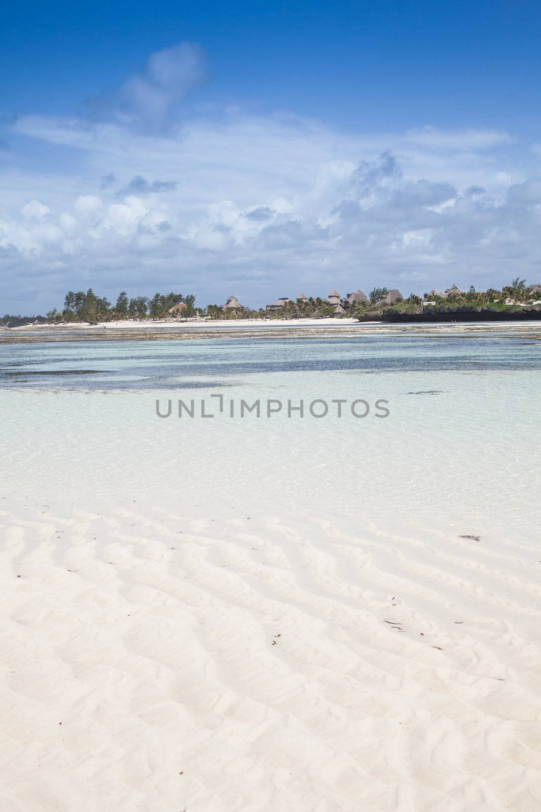 Watamu, close to Malindi, Kenya. The most beutiful beach of the area. Copy space.