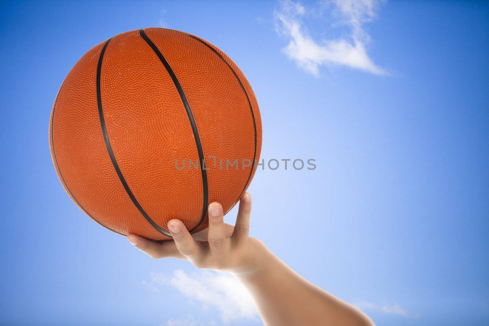 basketball on the hand by kozzi