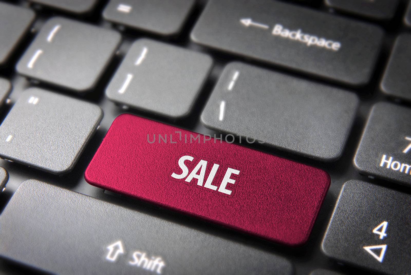 Online shopping sale business background by cienpies