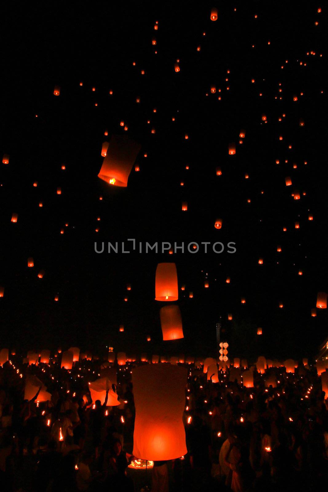 Firework Festival in Chiangmai Thailand by Photoguide