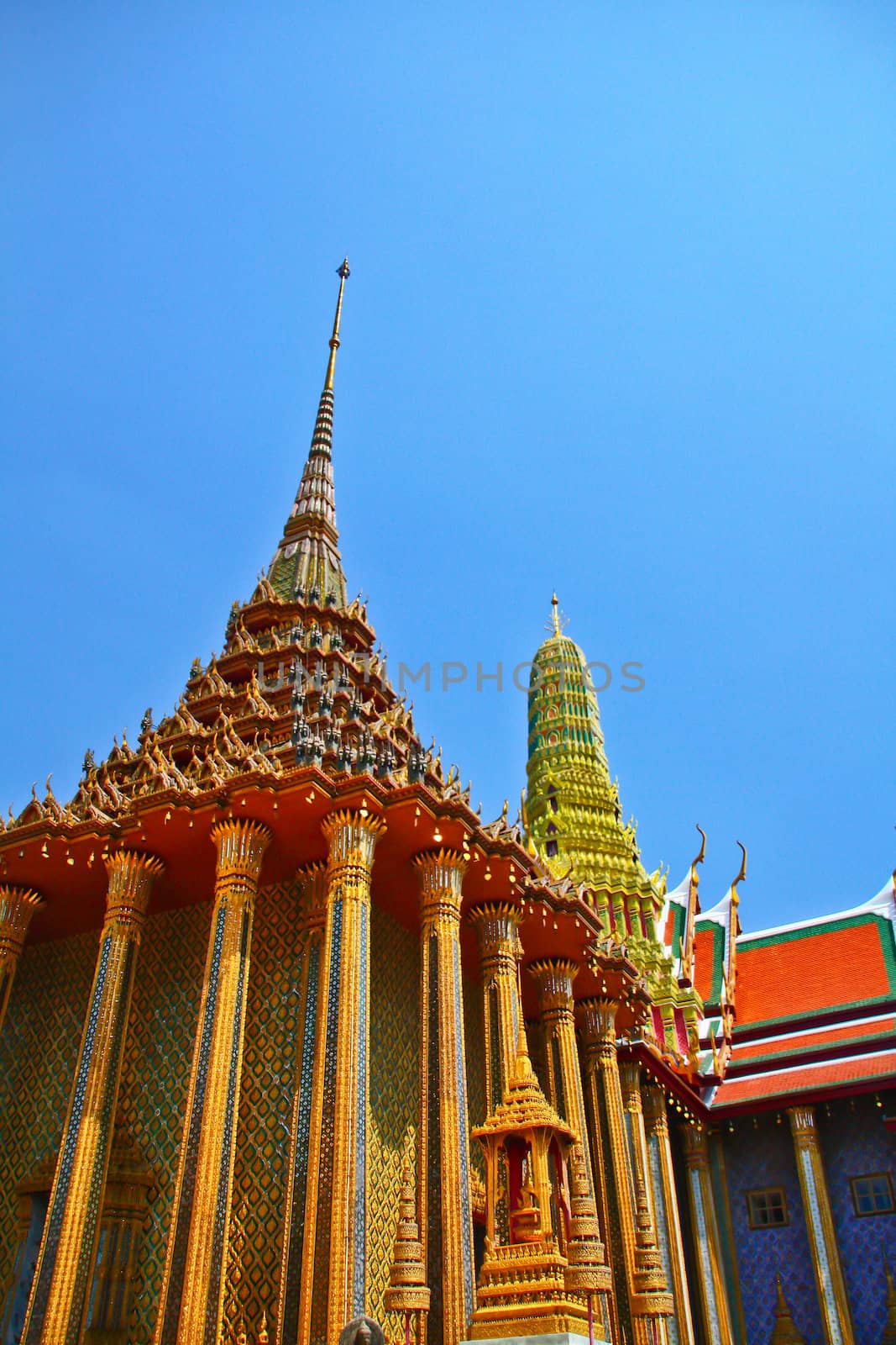 Pagoda thai temple. by Photoguide