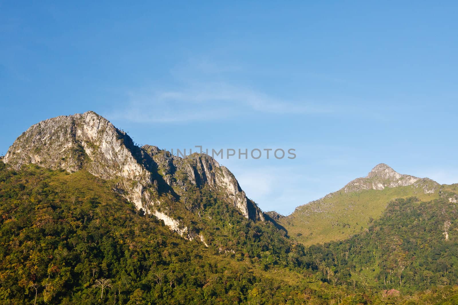 View from Doi Chiang Dao mountain, Chiang mai, Thailand.