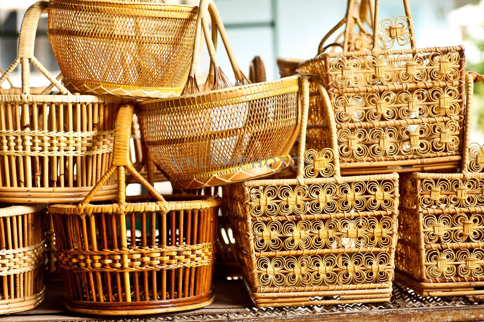 Basket wicker is Thai handmade by jame_j@homail.com