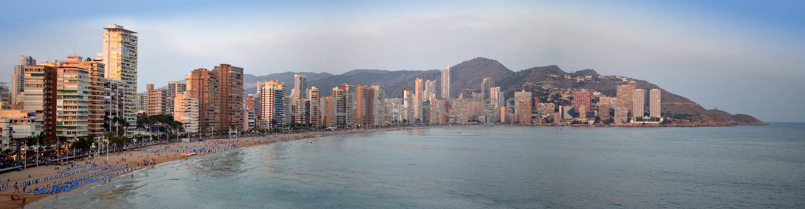 Panorama of Benidorm, Spain by artofphoto