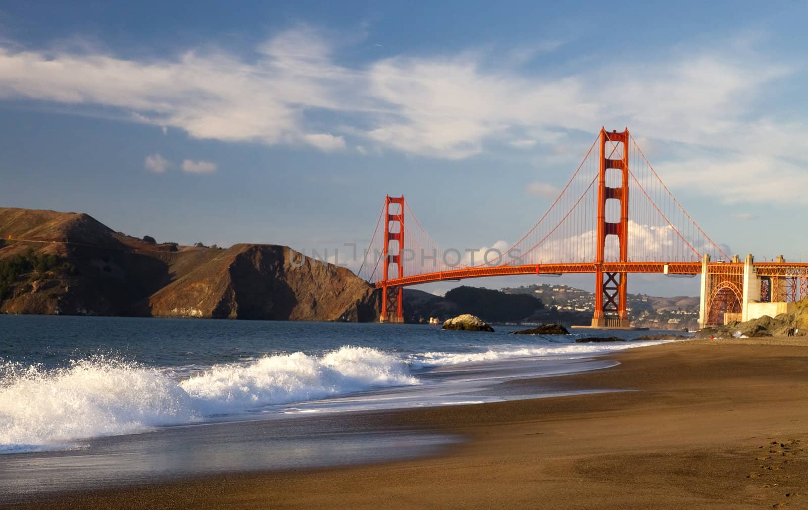 The Golden Gate Bridge in San Francisco bay