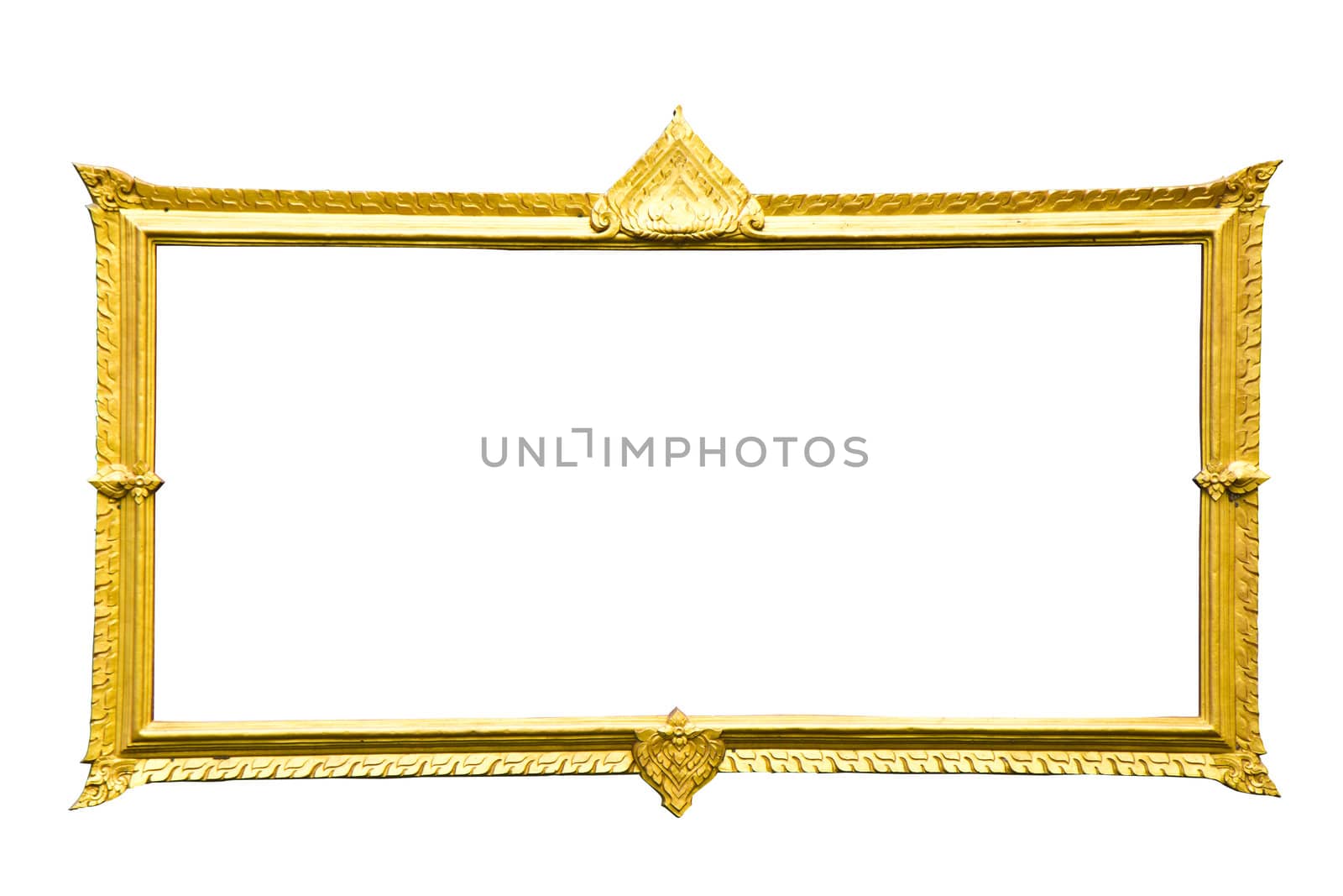 Thai style golden frame for picture, sign.