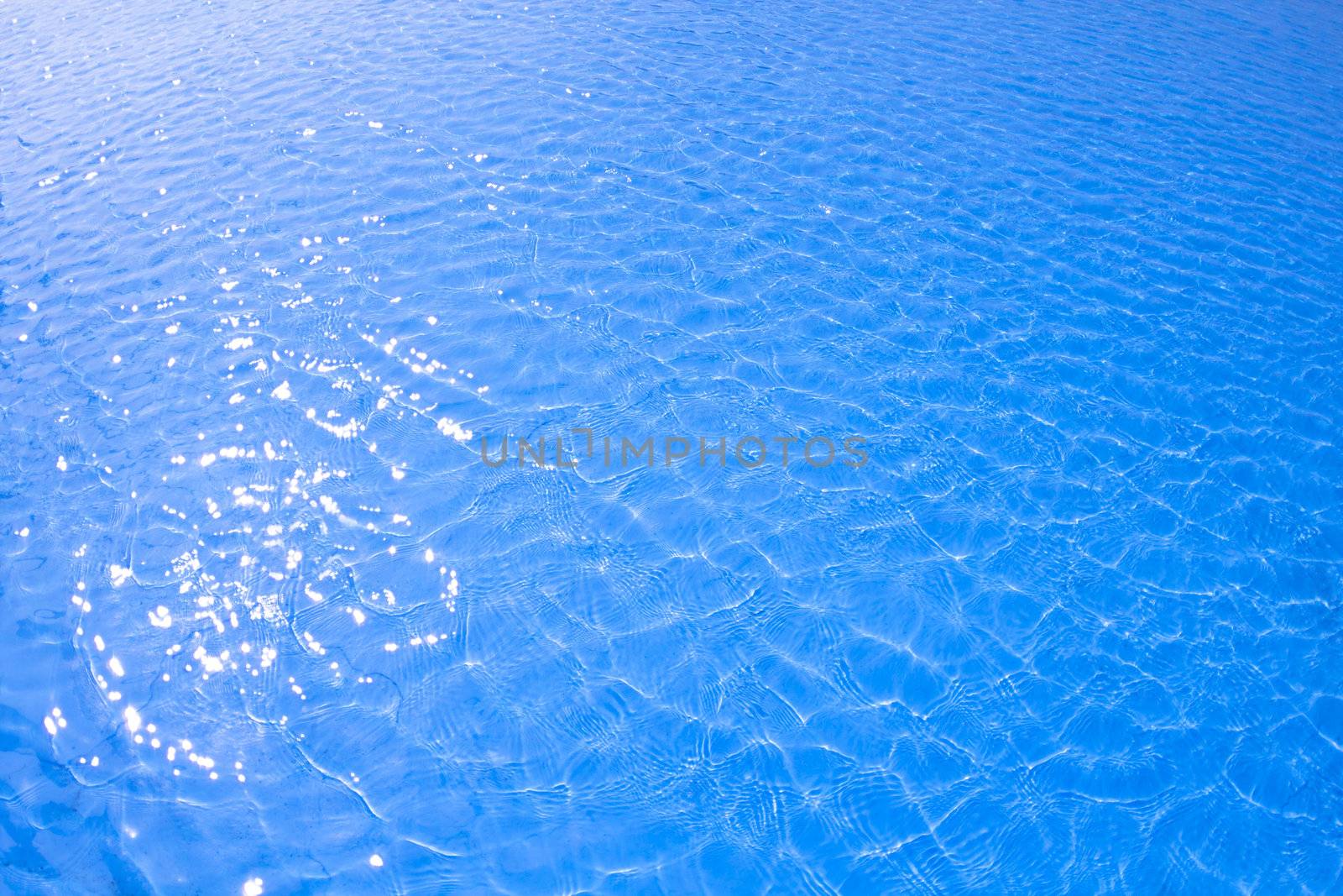 blue pool water with texture by tomwang