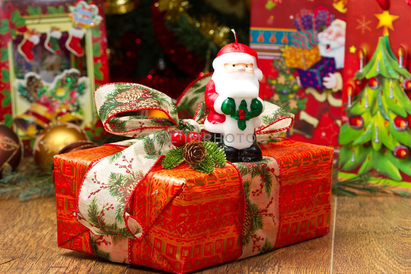 Christmas Tree and Christmas gift boxes