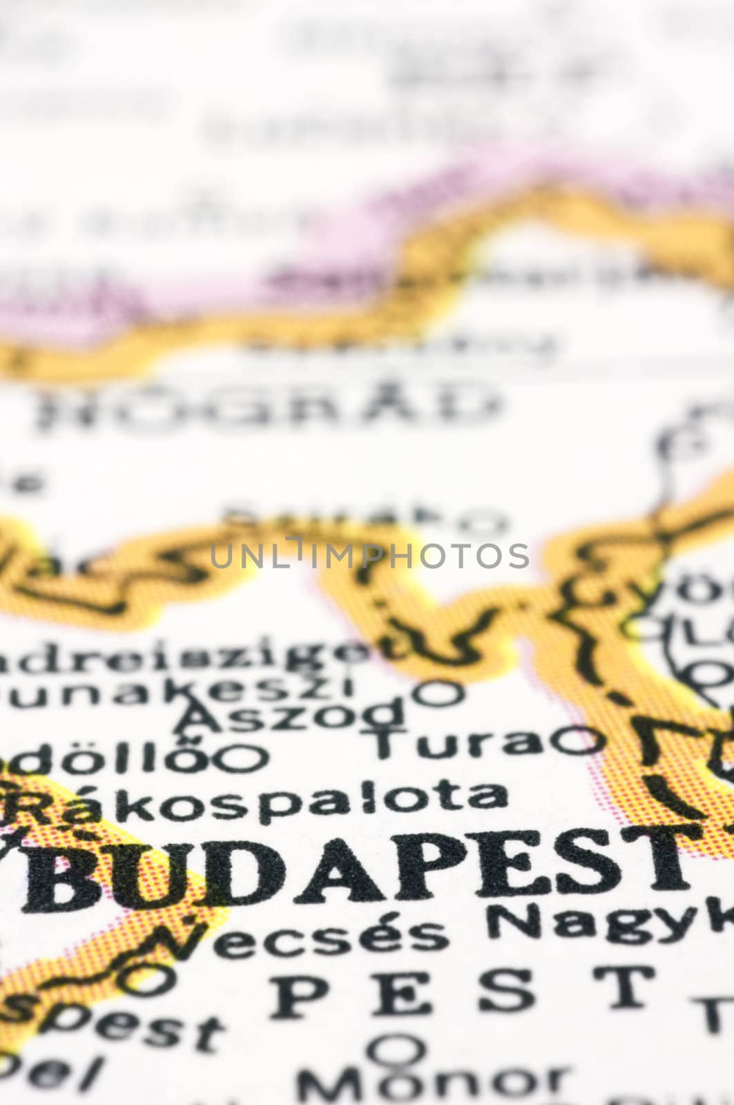 A close up shot of Budapest, capital city of Hungary.