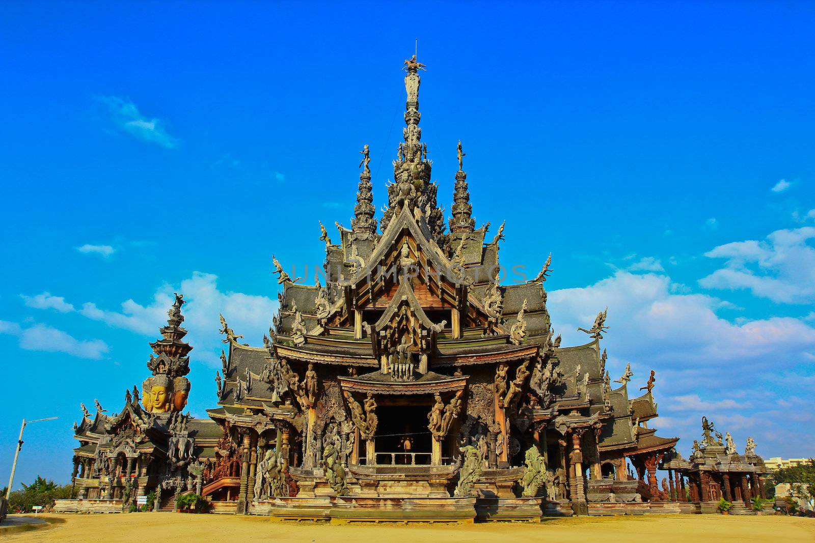 sanctuary of truth in Chonburi thailand by Photoguide
