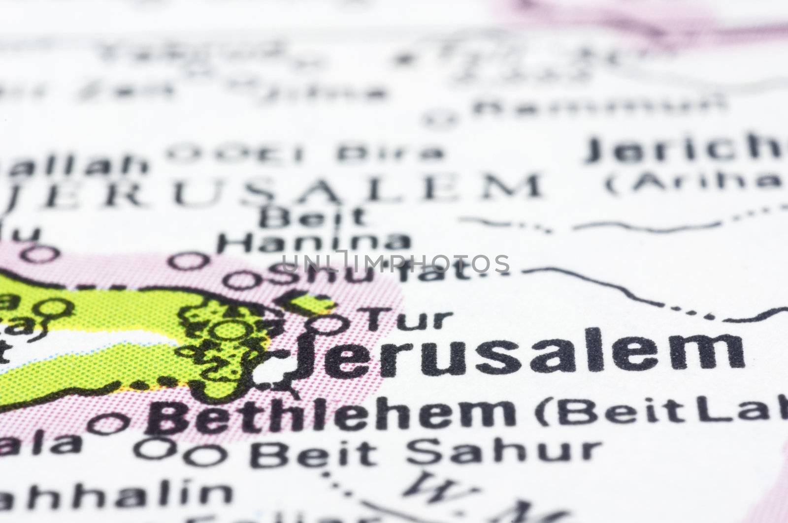 a close up shot of Jerusalem, capital of Israel.