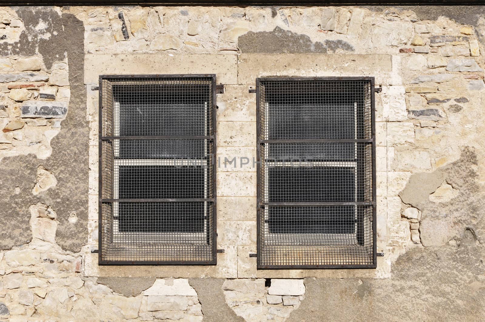 two little windows with metallic protections by shkyo30