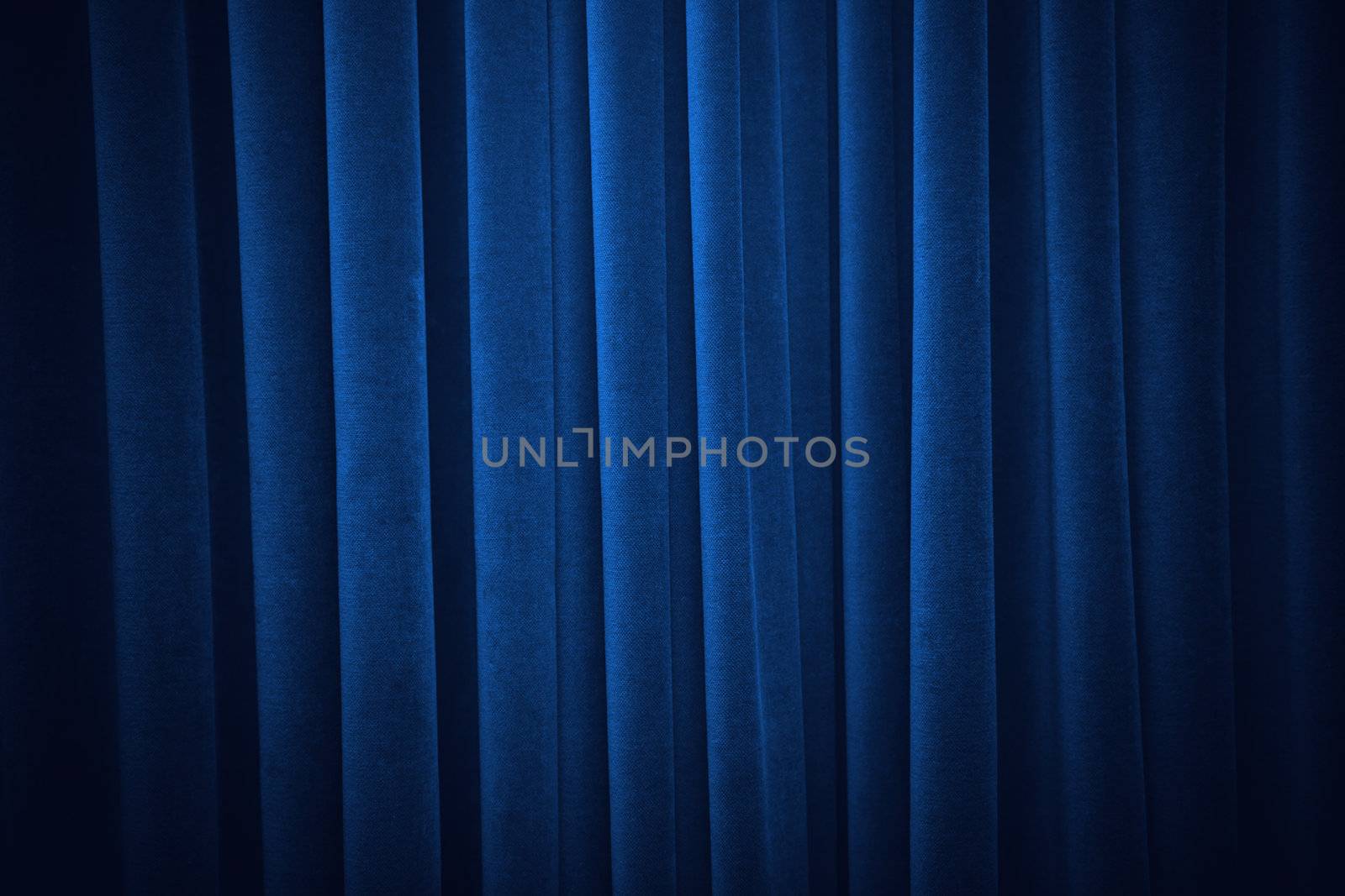 Blue curtain by Portokalis