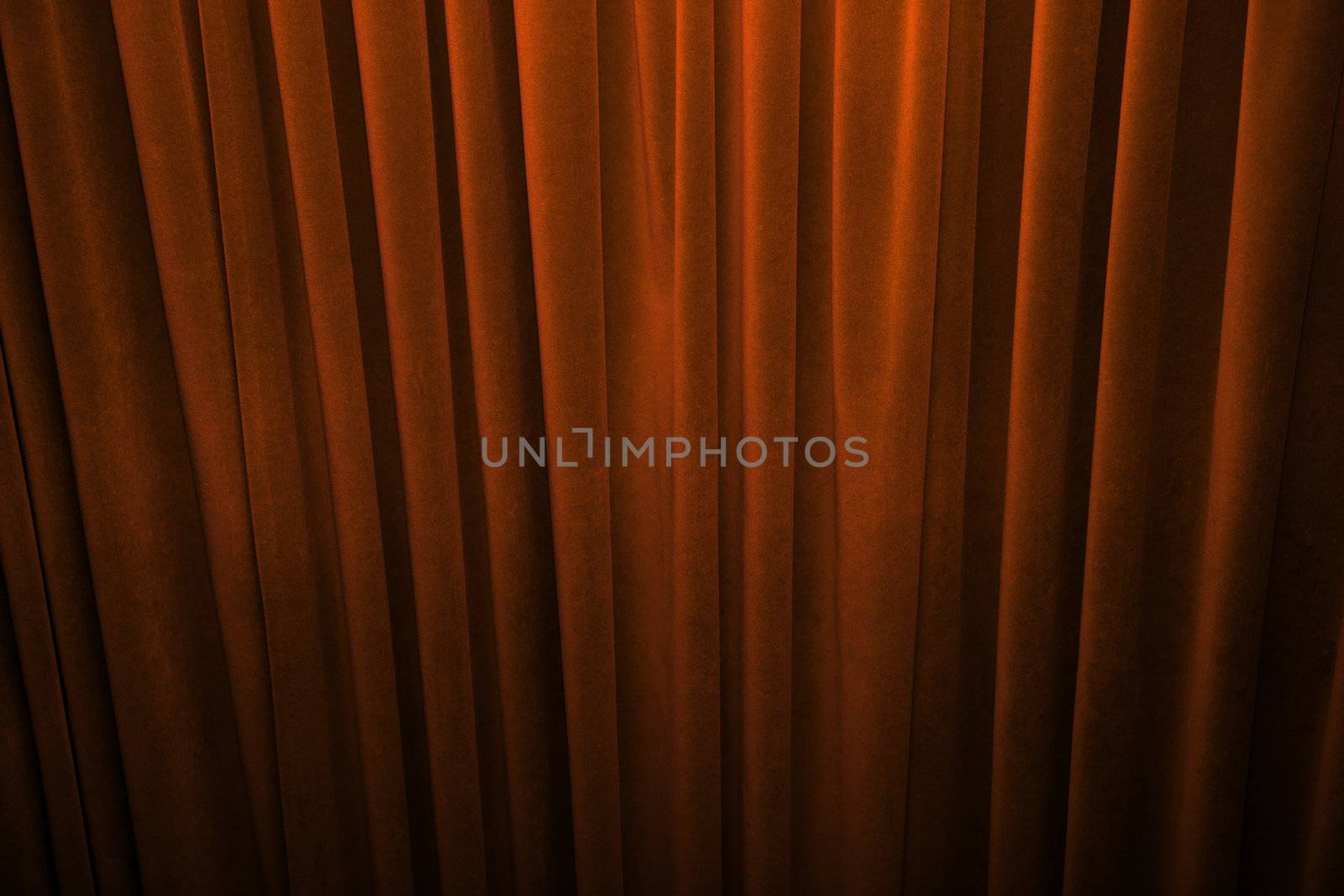 Orange curtain by Portokalis