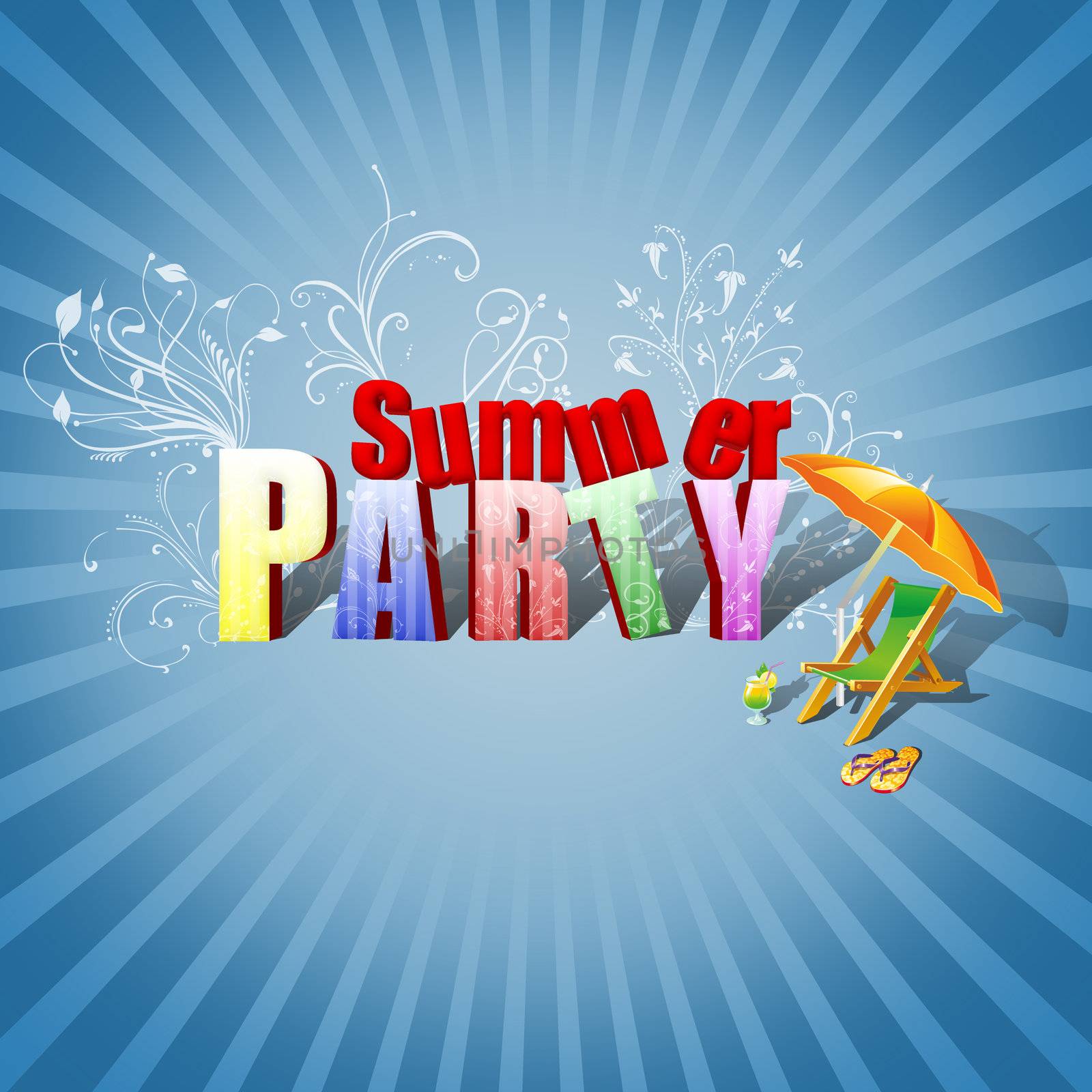Summer Party Illustration by SorayaShan