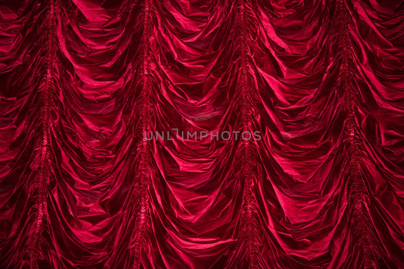 Red curtains by Portokalis