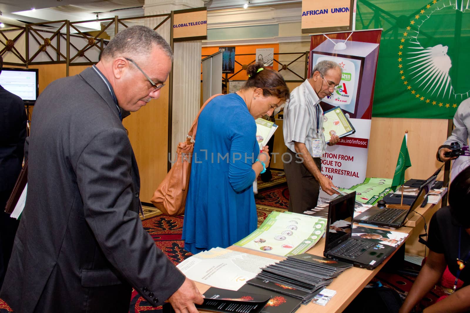 Hammamet – September 19: ICT4ALL Exibition held at the Congress and Exhibition Center of Medina-Hammamet in Yasmine Hammamet, Tunisia on September 19, 2012