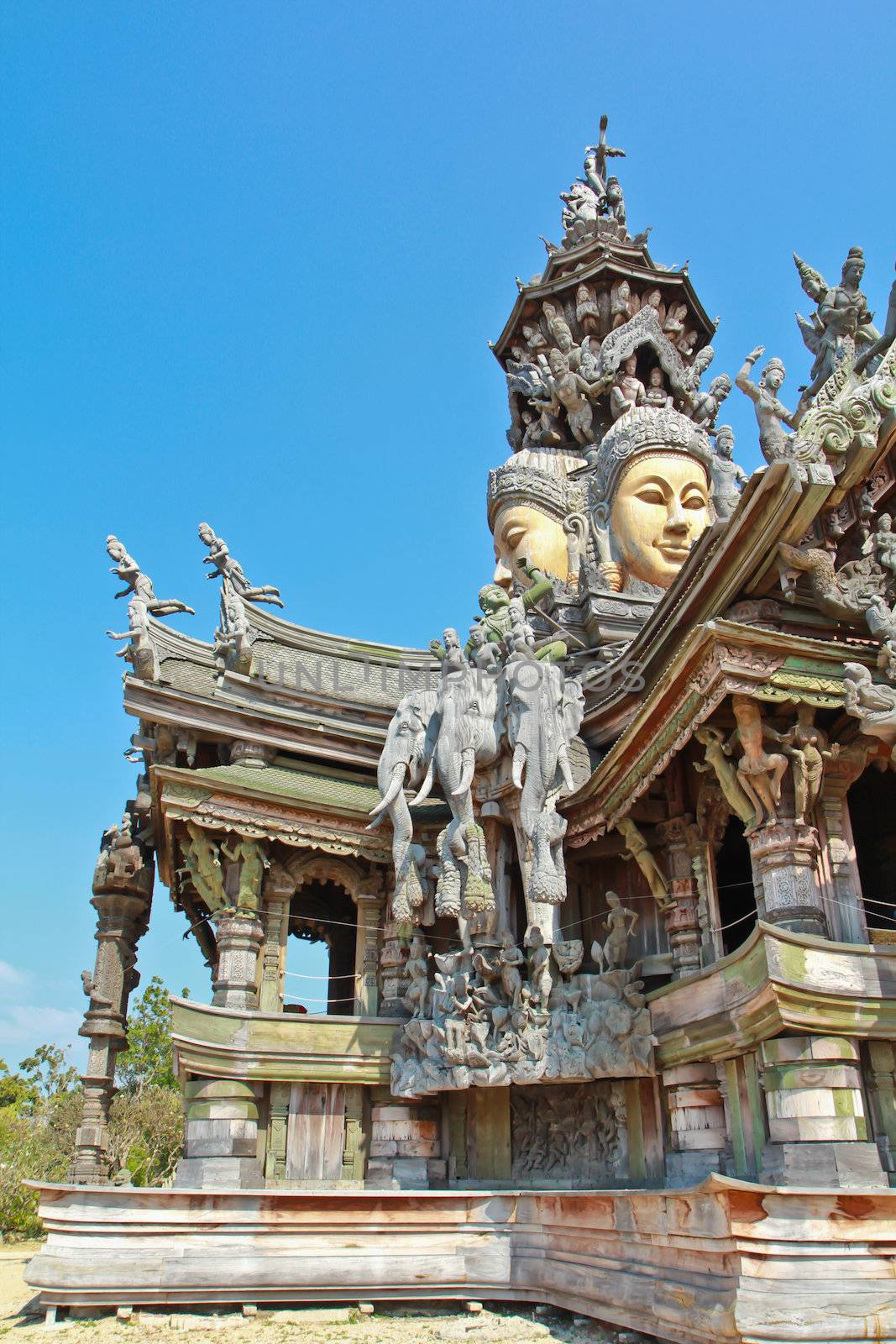 sanctuary of truth in Chonburi thailand