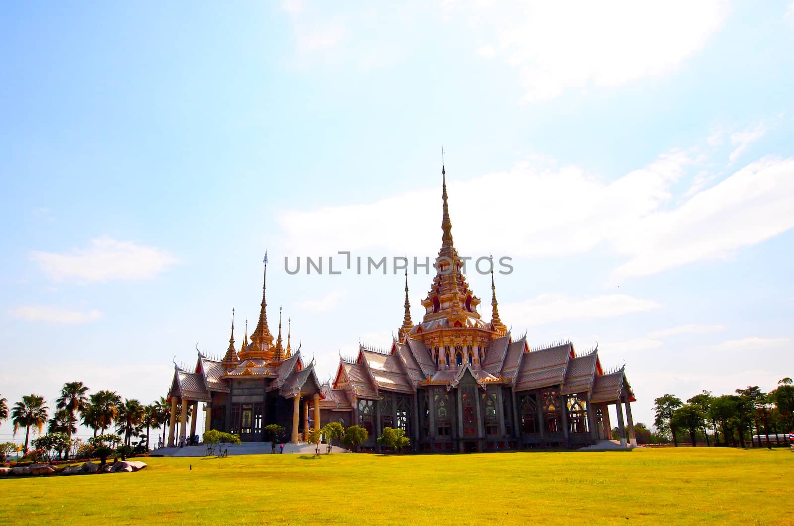 Thai beautiful Temple in Korat-Thailand