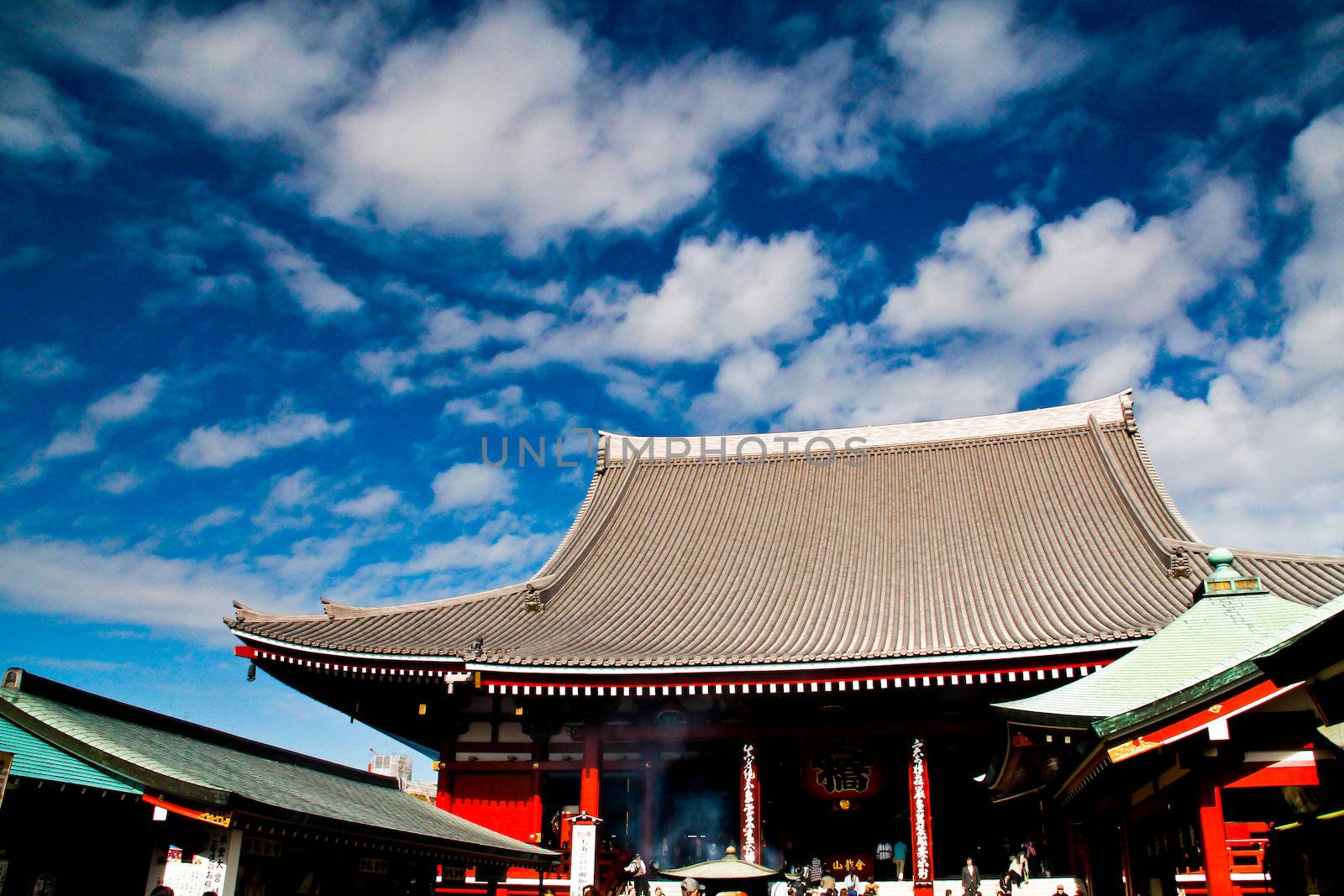 Shrine asakusa in Japan