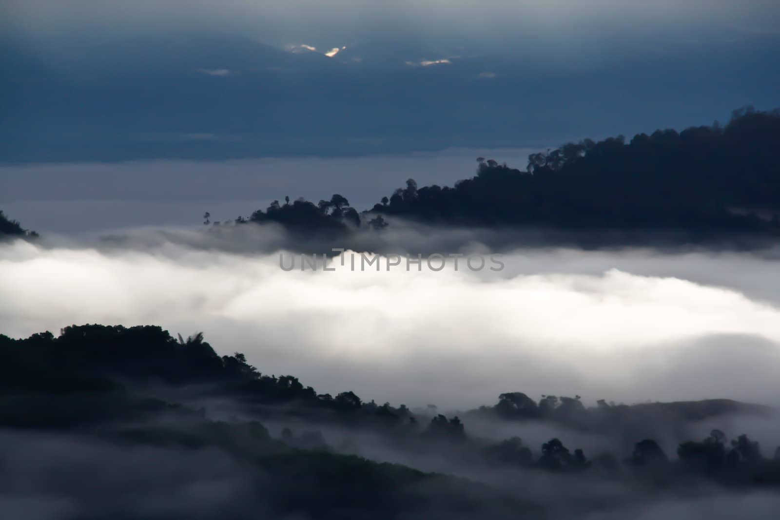 Fog mountain by Photoguide