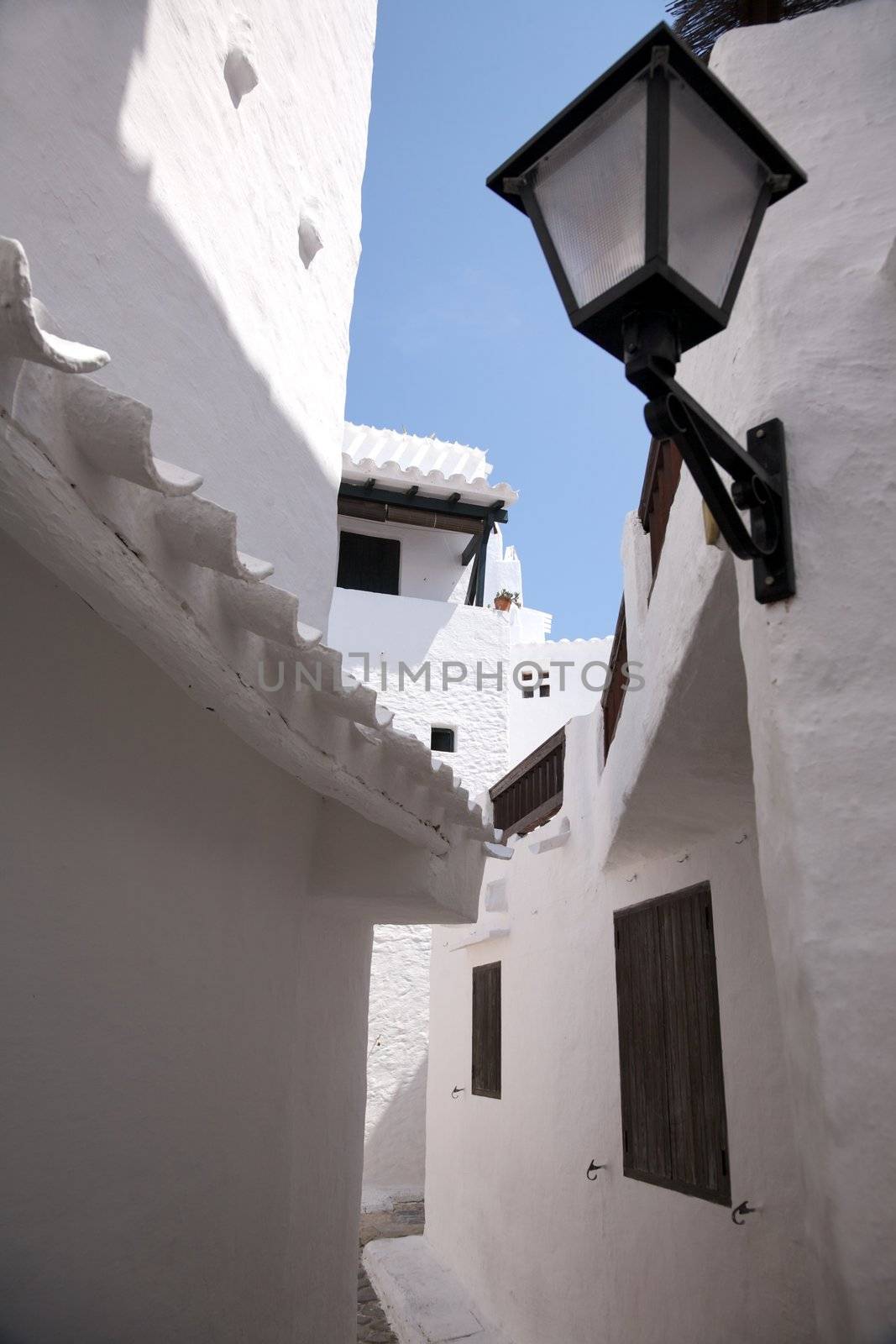 village of Binibeca at Menorca island in Spain