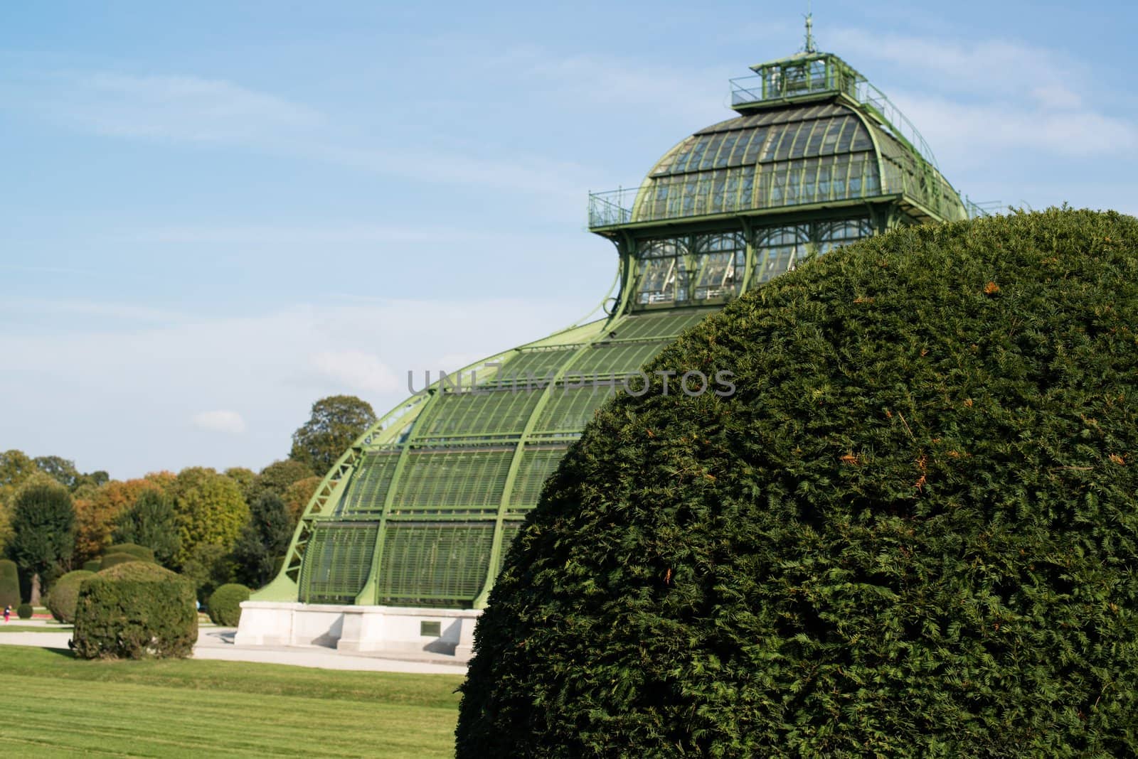 Beautiful Palmenhaus at Schoenbrunn Palace , Vienna, Austria