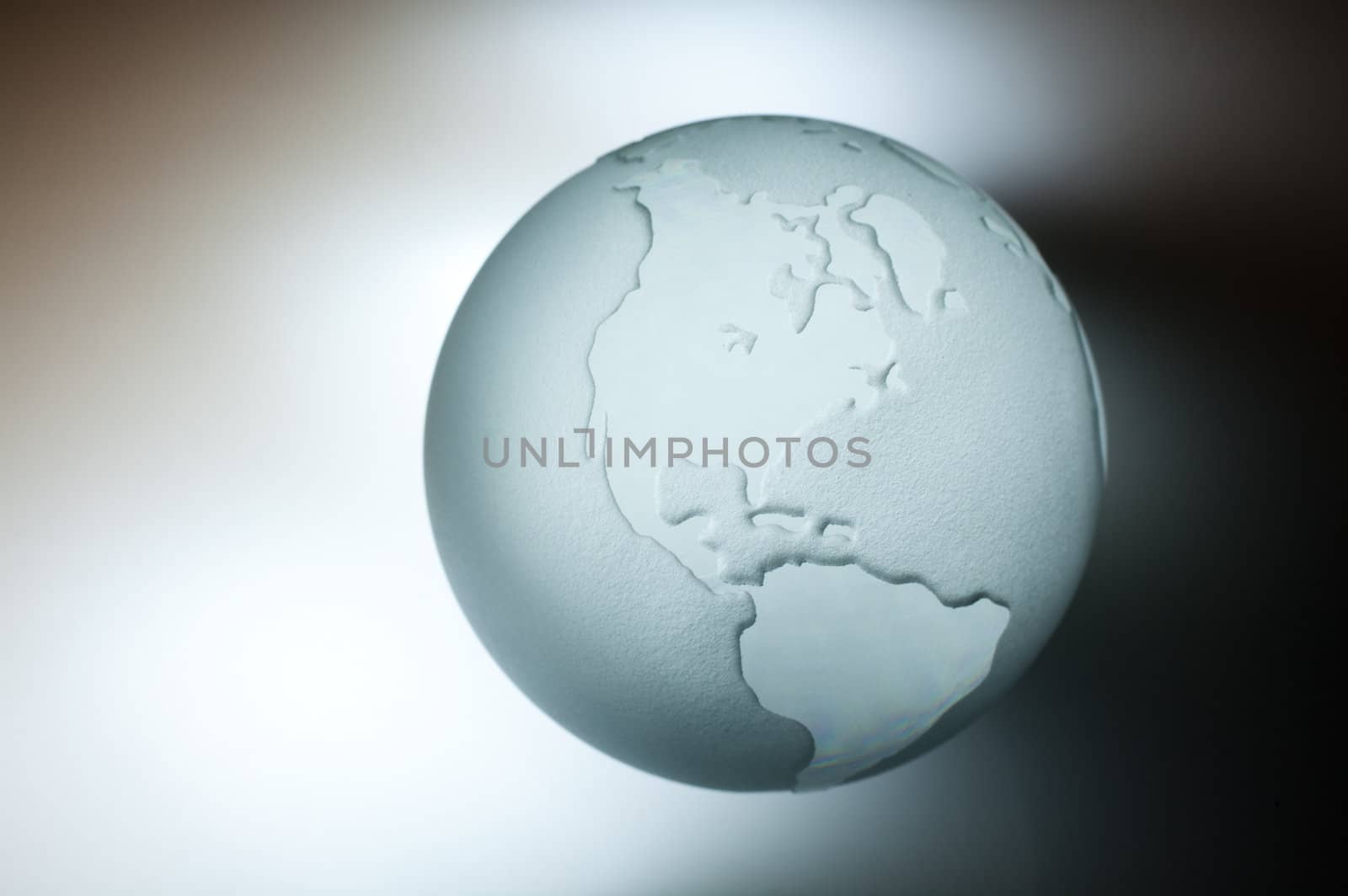 Crystal ball globe by Portokalis