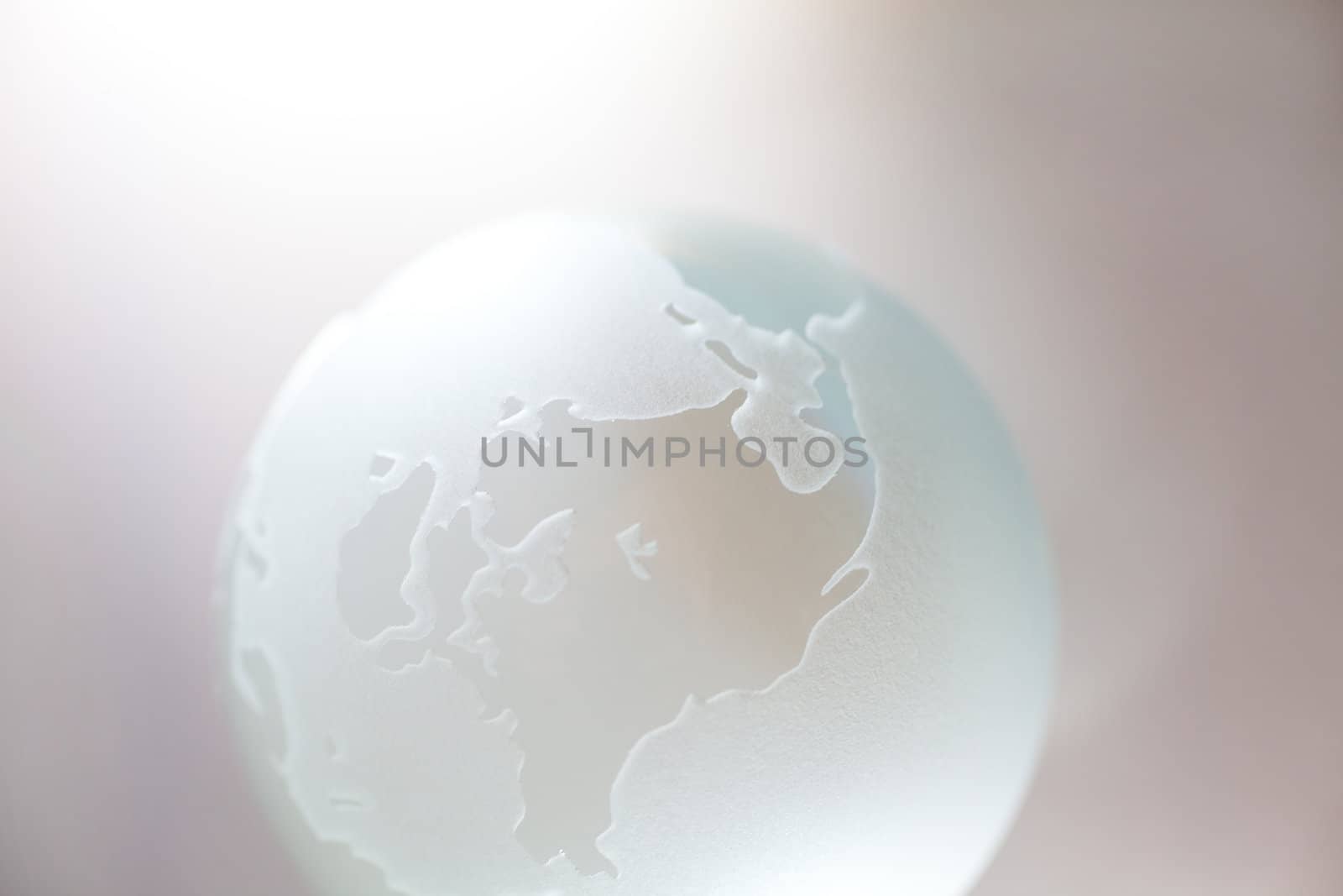 Crystal ball globe by Portokalis