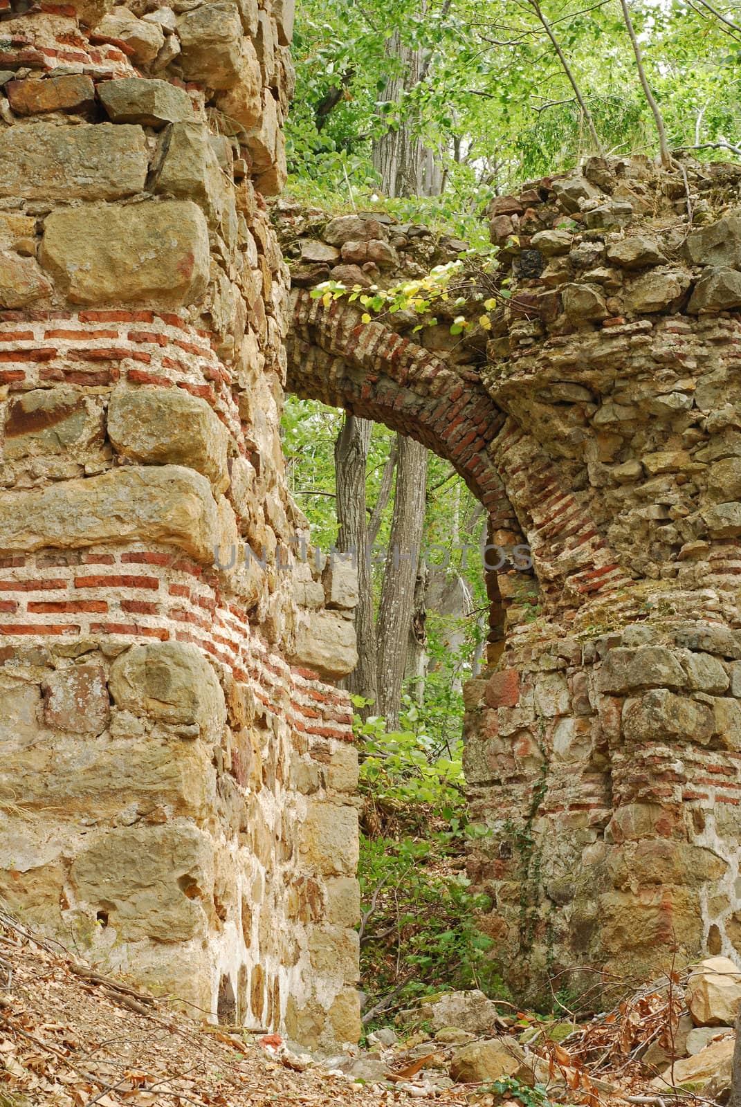 Ancient roman fortress ruins by varbenov