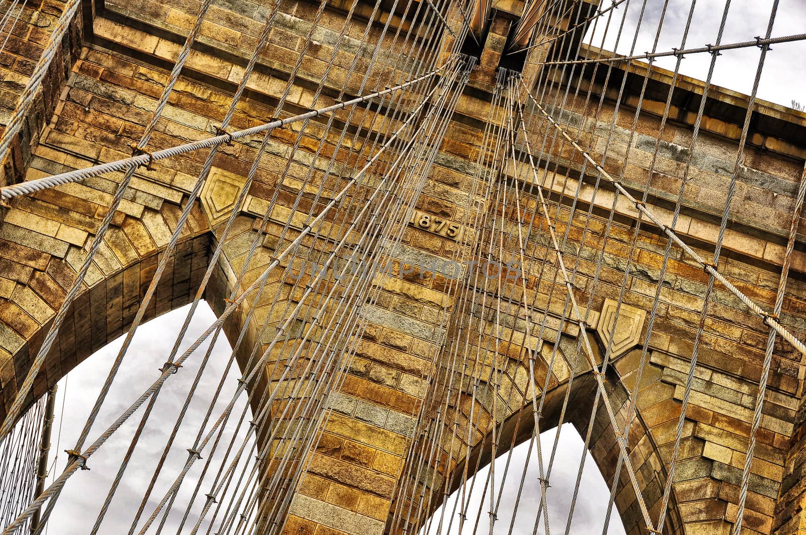 Brooklyn bridge detail, New York, USA by martinm303