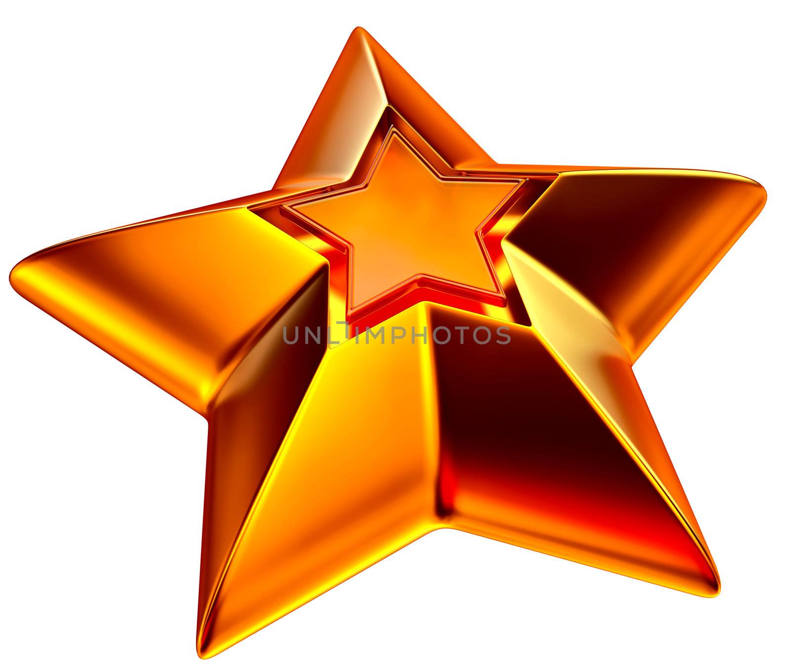 shiny gold star by merzavka