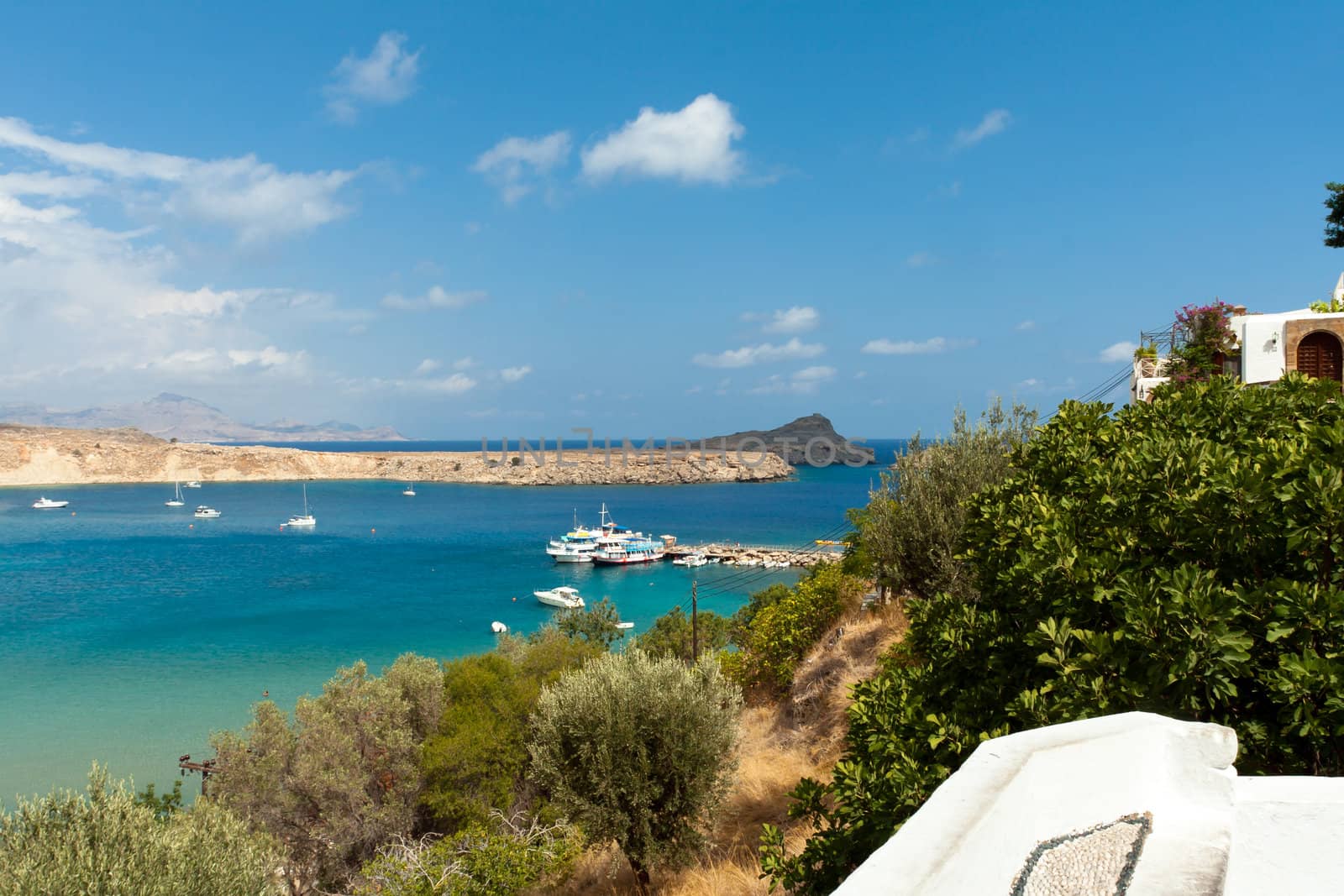 lindos. Island of Rhodes in Greece