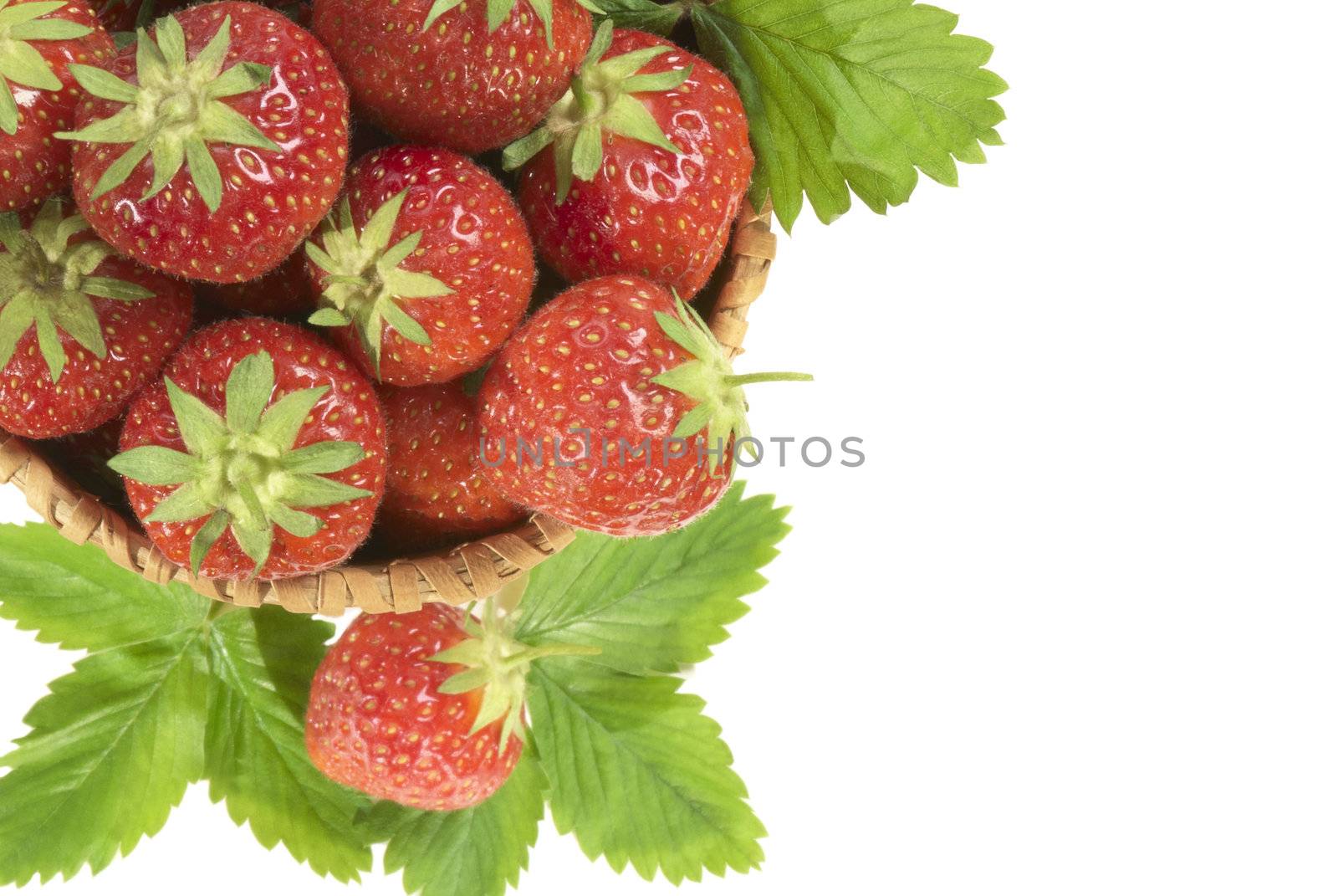 Strawberry in  basket.  by Kamensky