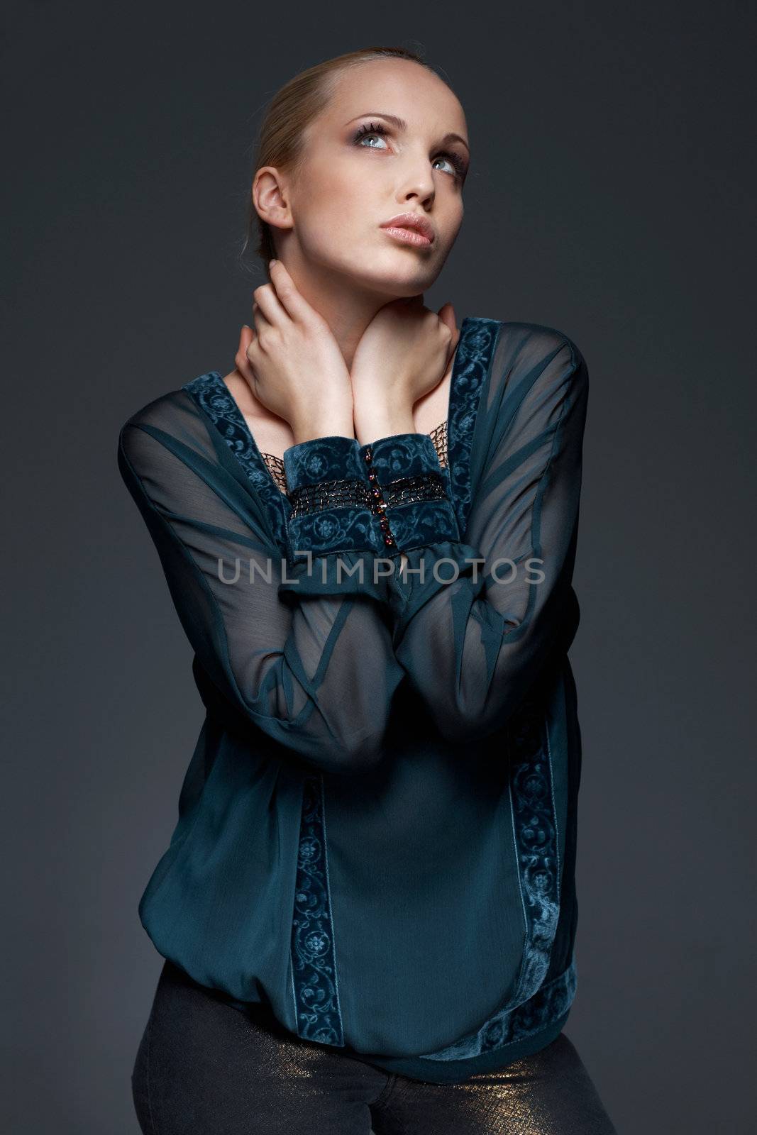 Model In Laced Blouse. by romanshyshak