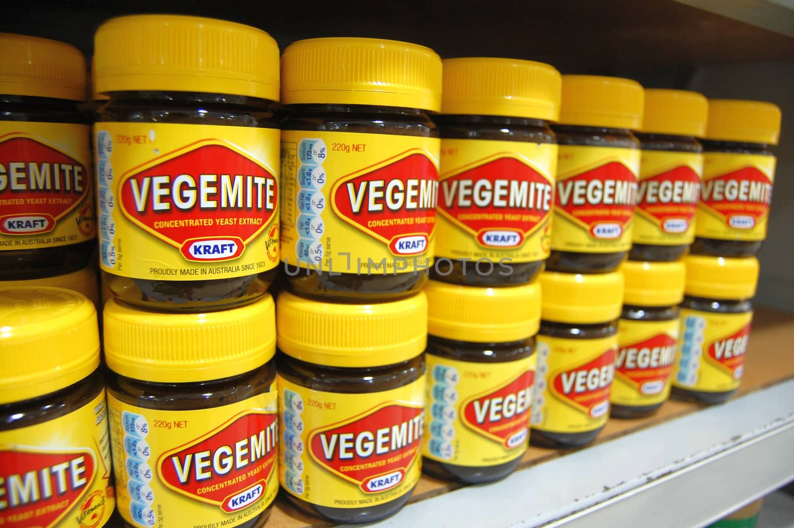 Vegemite at supermarket counter by danemo