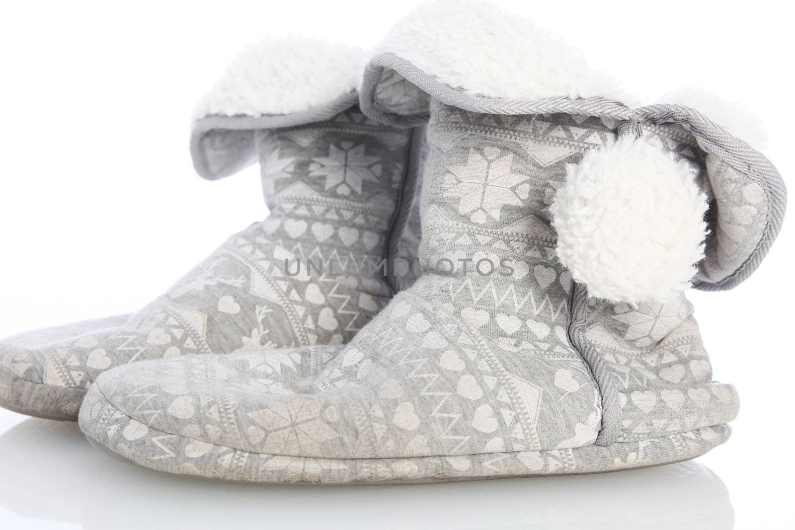 Comfortable warm furlined slippers  by Farina6000