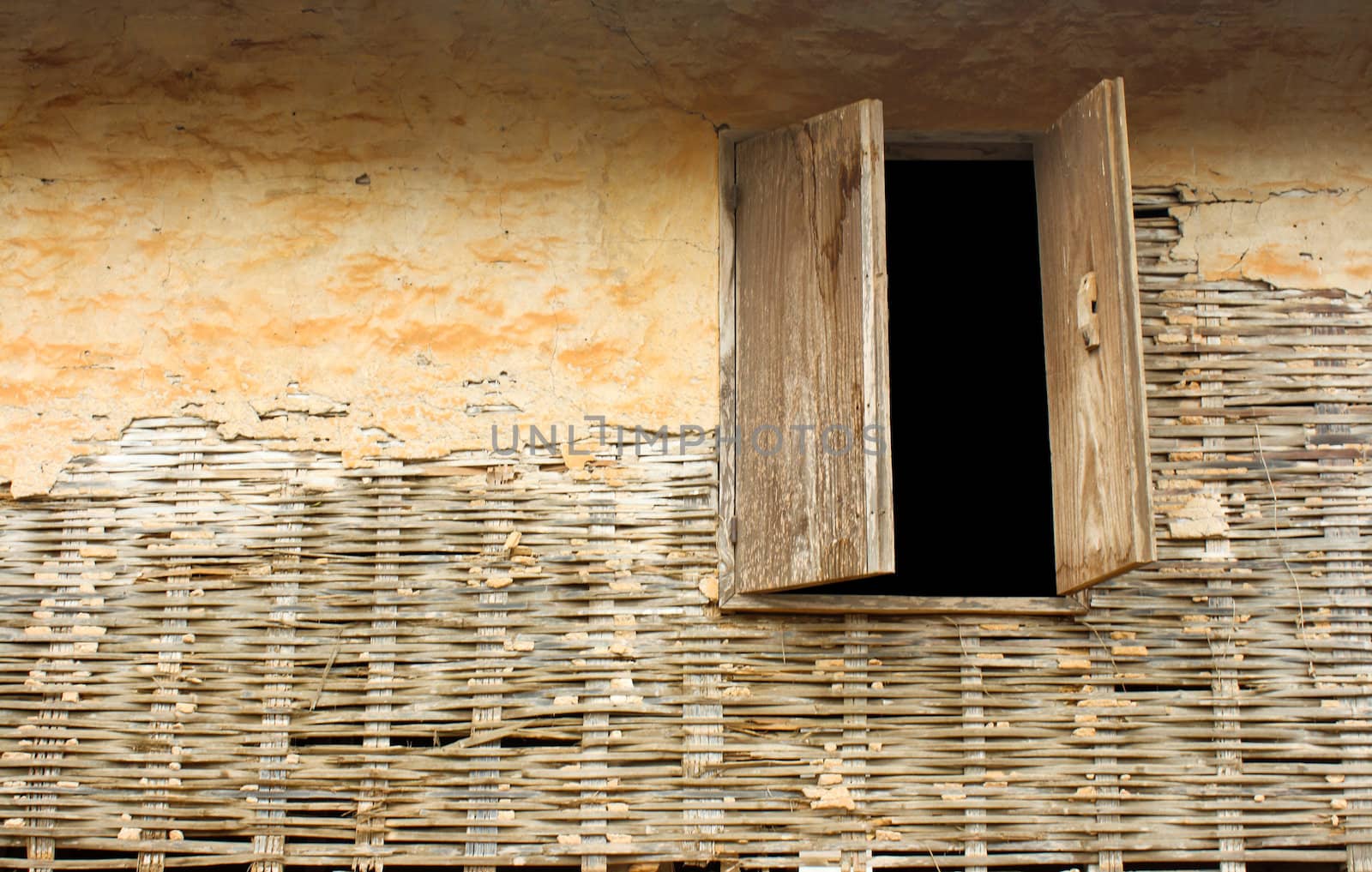 Old wall and window, Thailand