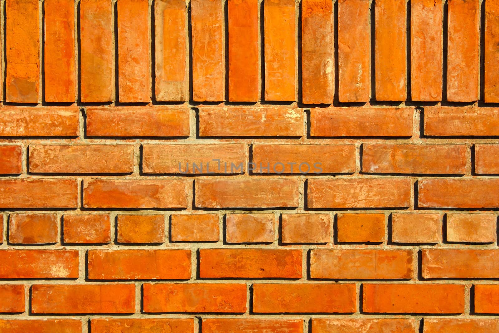 Red brick wall for background