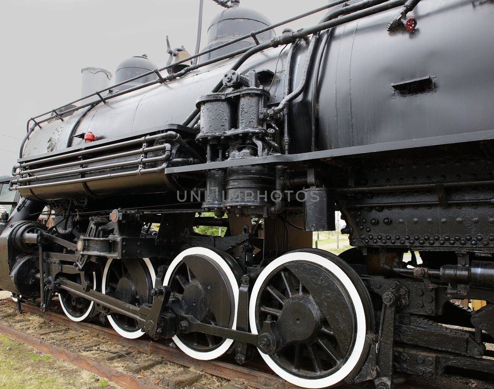 Old Steam Locomotive Train Left side by bobkeenan