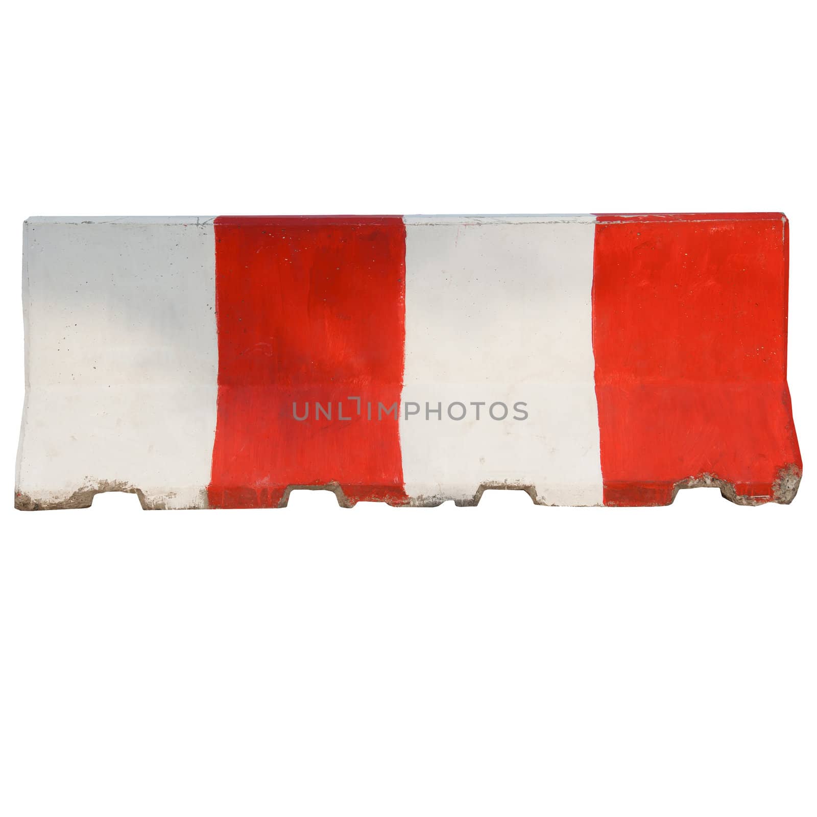 The red and white concrete barriers by rainyrf