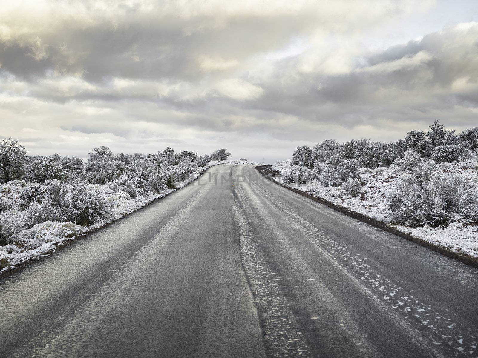 black and white image of the long road by rusuangela