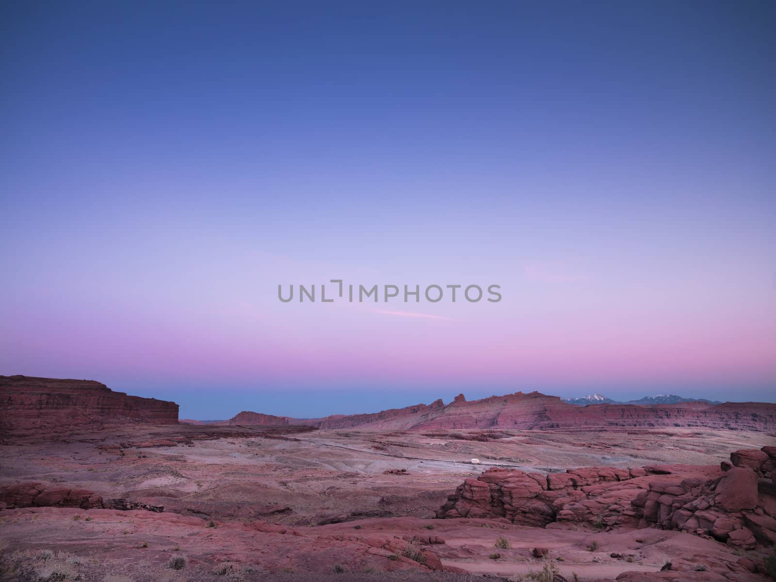 dried red rock in utah