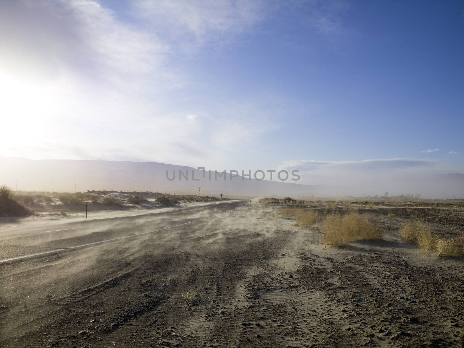 dusty desert road