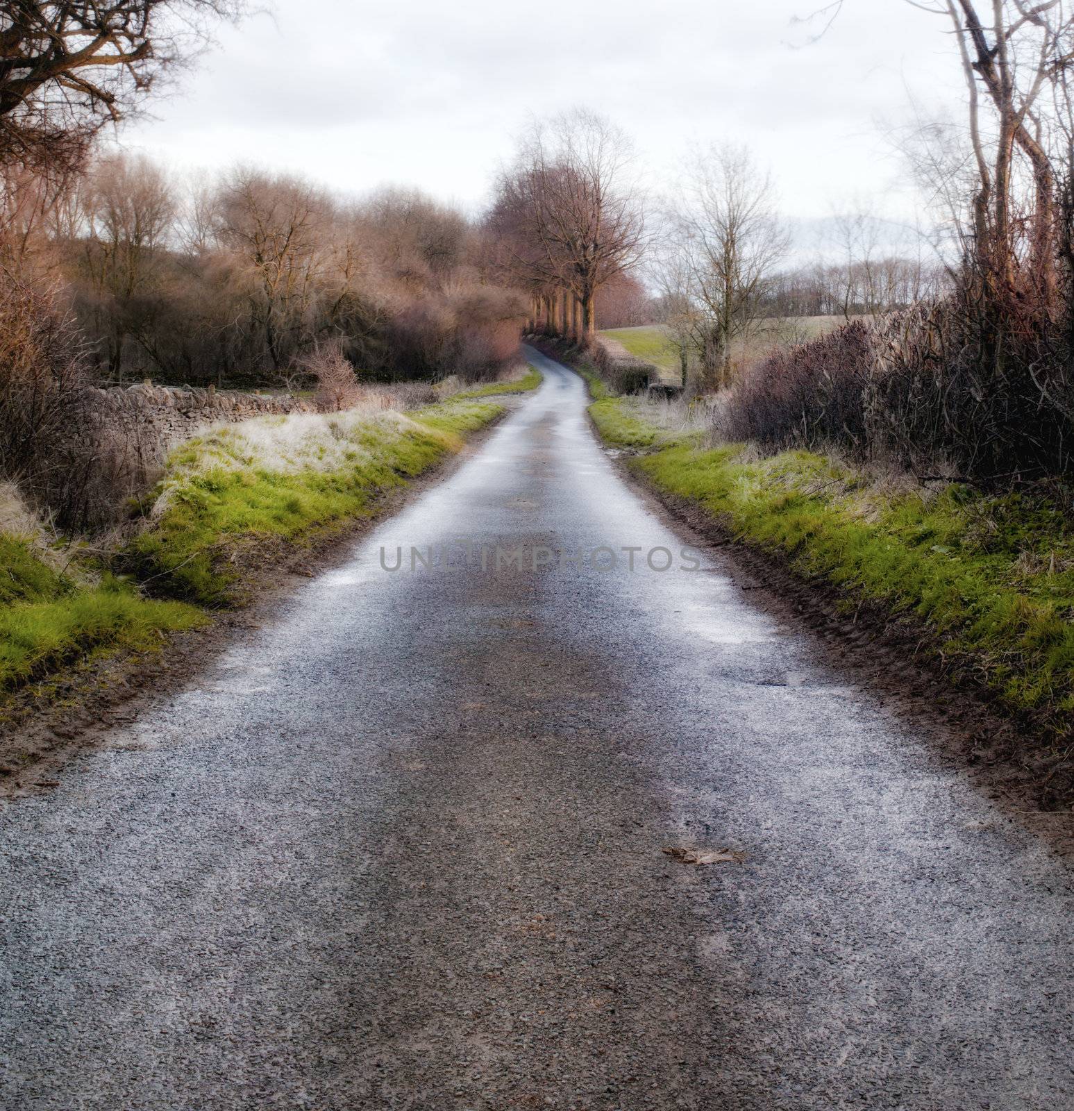 empty london backroad