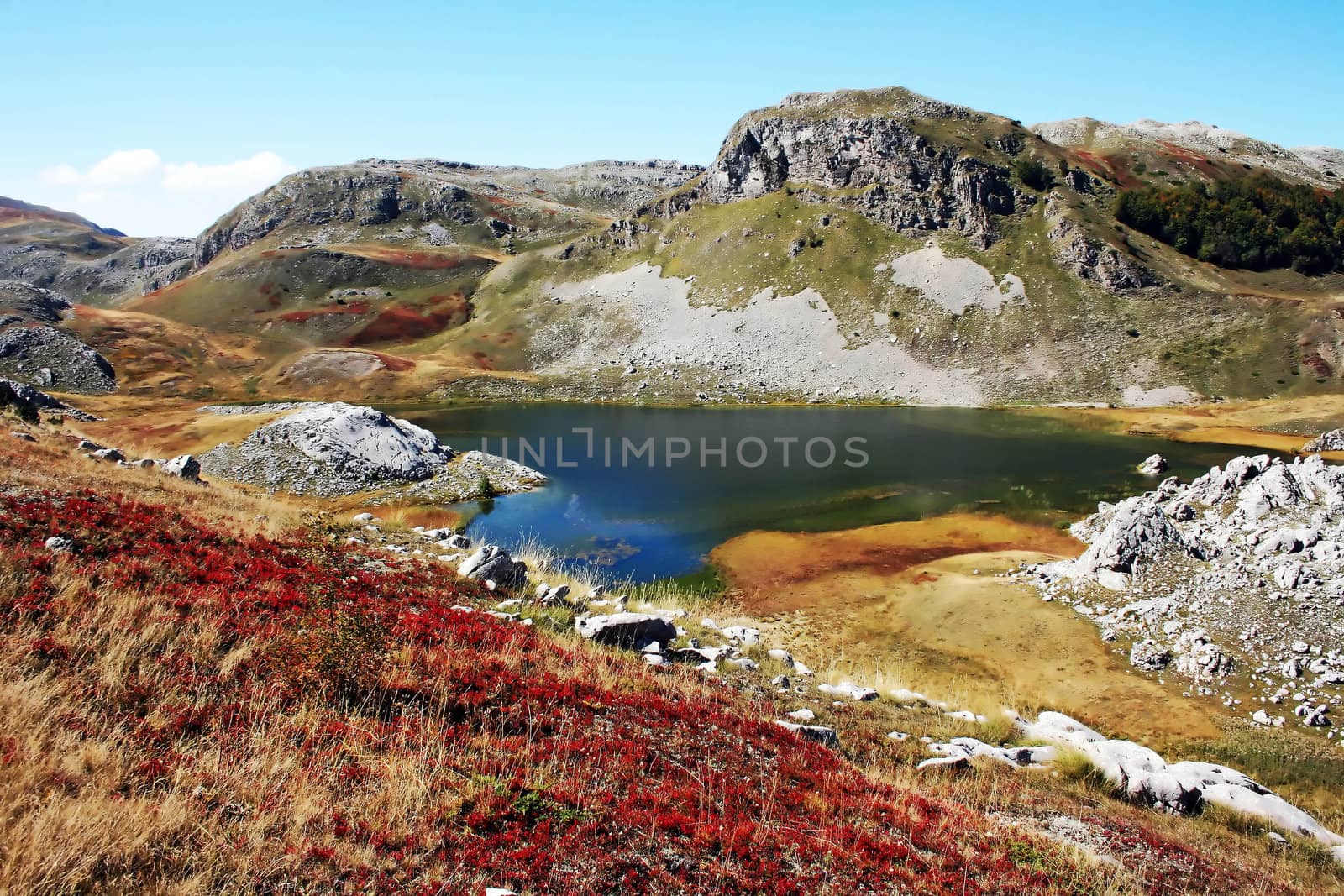 lake on mountain